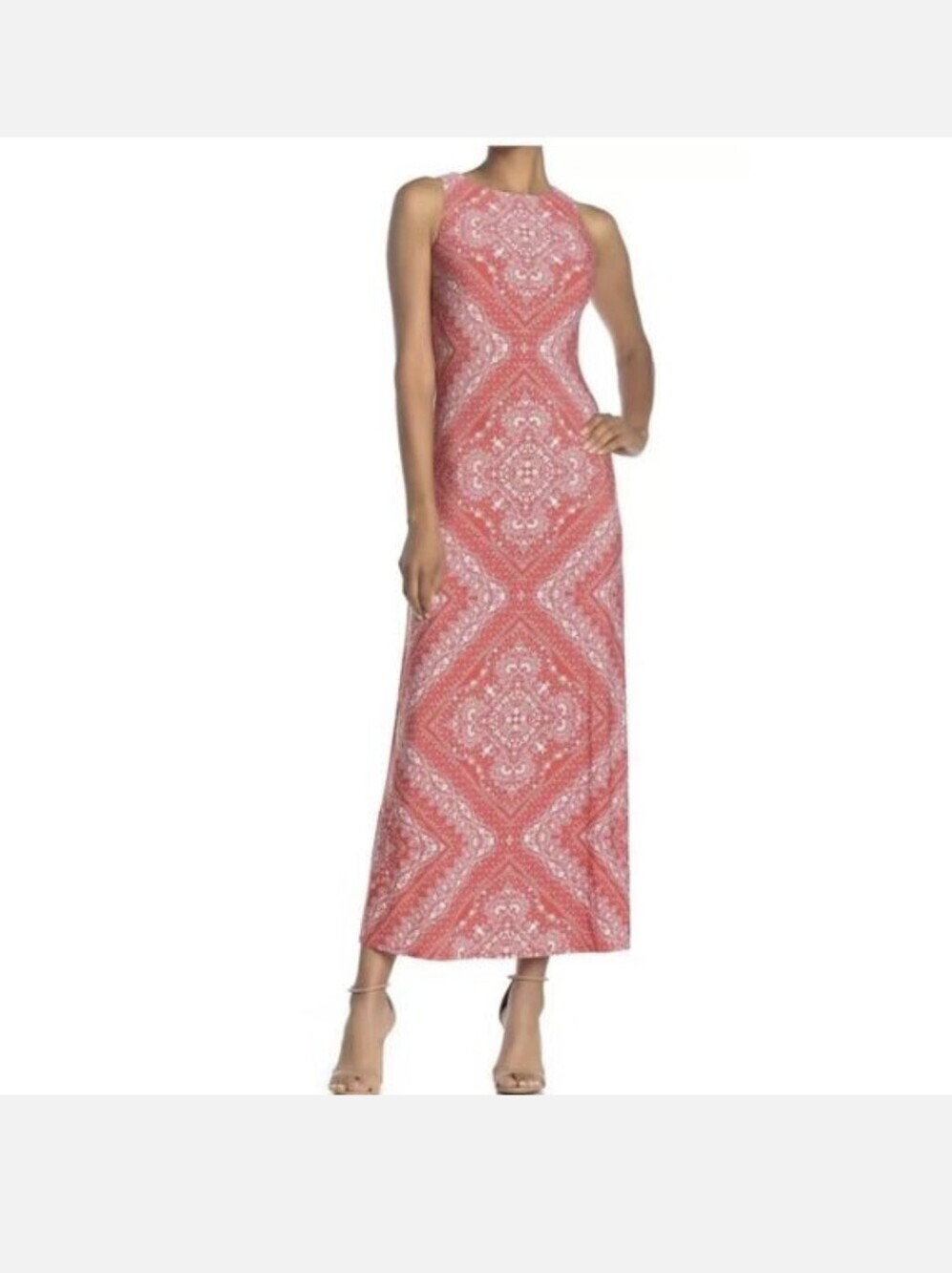 Eliza J,Red Paisley Maxi Dress, Size 4